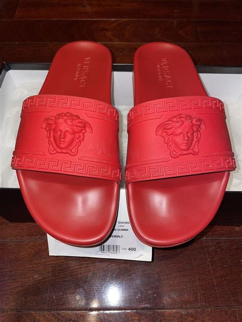 where to buy fak versace slides size 13|Versace slides for women.